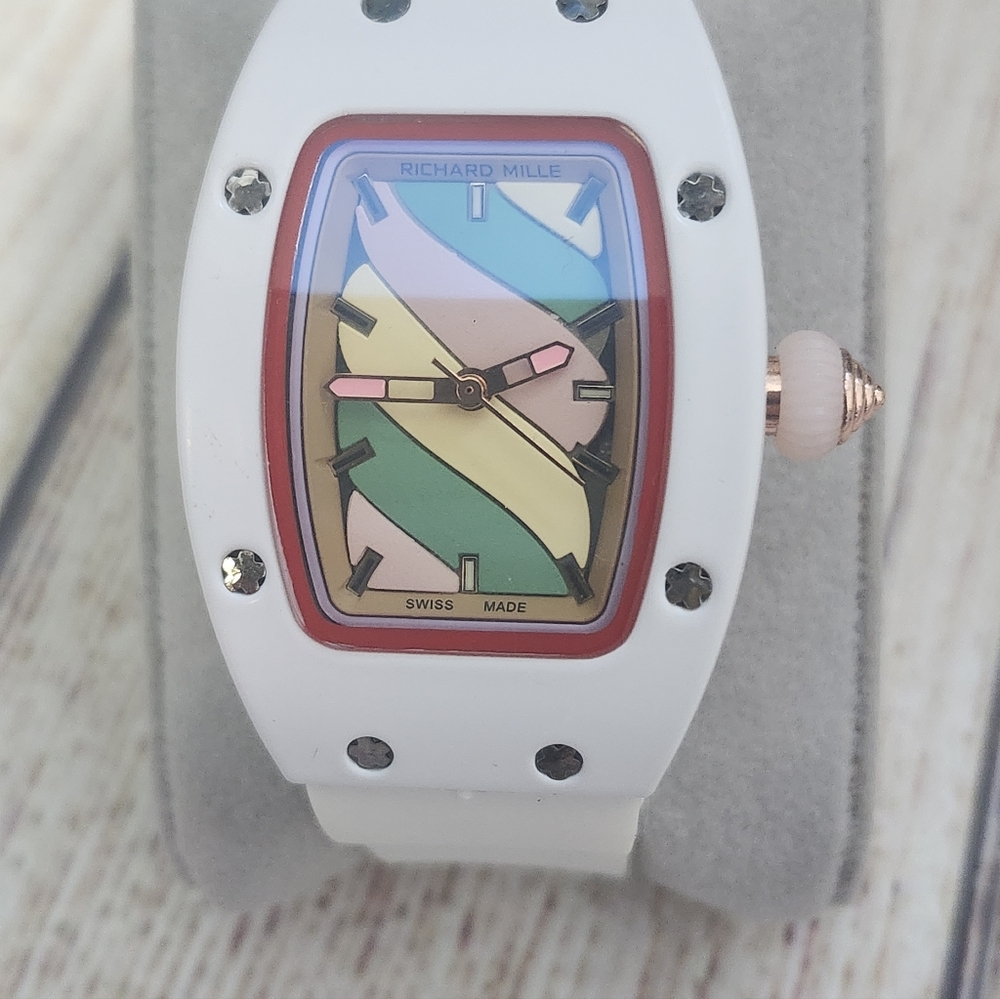 White Multicolor Watch - Picture 2 of 11